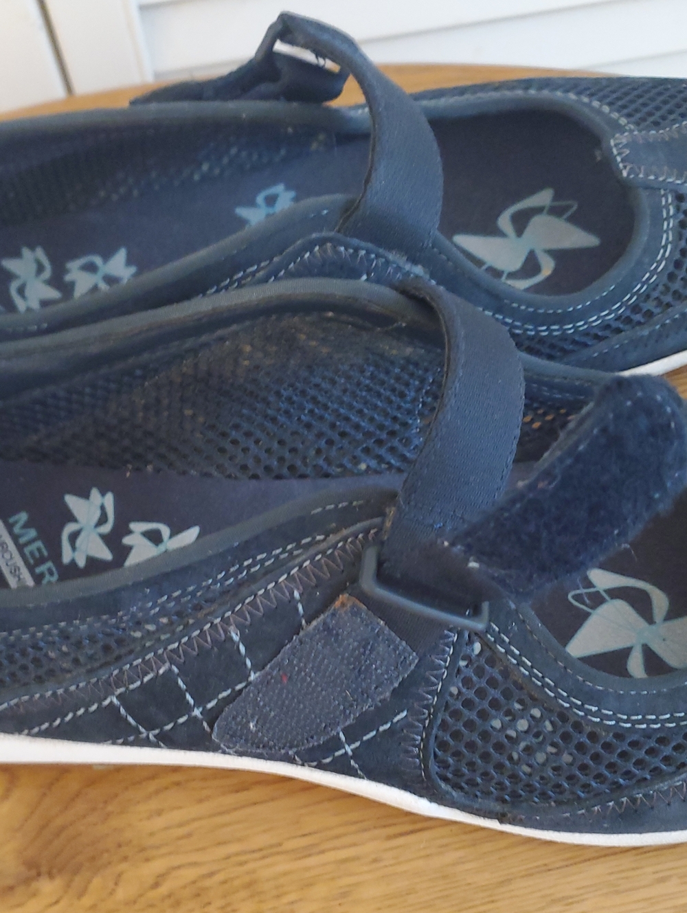Merrell Navy Blue Performance Footwear Mary Jane Athletic Shoes Flats, Size 9 - Picture 4 of 10